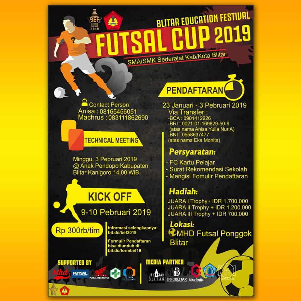 Lomba Futsal SMA di Blitar Education Festival 2019